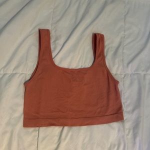 forever 21 coral athletic top